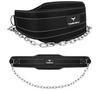 YAGHZU Dip Belt with Chain - Weighted Pull Up Belt, Dip Weight Belt, Weightlifting Belt for Pullups, Squats, and Dips, Belt Squat Attachment Ideal Weight Belt for Pullups, Weightlifting, and Gym