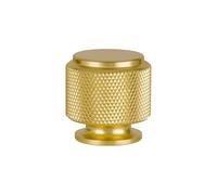 Yagman 10 Pack Knurled Kitchen Cabinet Knobs Champagne Gold Round Dresser Knob Modern Drawer Hardware Cupboard Handles Furniture Knobs for Bathroom Single Hole Knobs for Wardrobe GH-BG-K10