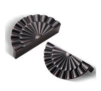 Yagman Oil Rubbed Bronze Cabinet Pulls 6 Pack 3 Inch Modern Drawer Handles Kitchen Cupboard Half Moon Bathroom Dresser Sunflower Cup Pulls SH-ORB76-6