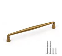 YAGU 6 Pack Top Antique Brass Kitchen Cabinet pulls 6.3 Inch(160mm) Hole Center Solid Vintage Bronze Dresser Drawer Handles Furniture Aged Hardware for Cupboard Wardrobe Closet Vanity