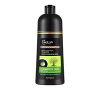 Yaguan Brown Dew Herbal Color Shampoo 500ml | Natural Dye with Ginseng & Ganoderma | Covers Grey, Nourishes Scalp