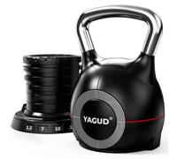 Yagud Adjustable Kettlebell for Strength Training, Quick-Change 3.5-22.5lbs Kettle Bells Weights Set with 7 Levels, Heavy Kettlebell Set for Home Gym, Swings & Full-Body Workouts