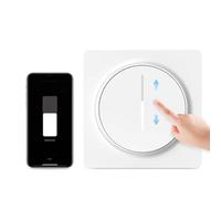 Yagusmart Smart Dimmer Switch, WiFi EU Touch Switch, Work with Alexa Google Home, White Switches with LED Indicator Light (Live and Neutral Wire Required)