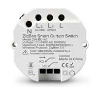 Yagusmart Zigbee Smart Curtain Switch DIY Breaker Module, EU/UK, Need to work with Tuya zigbee hub, Smart Life/Tuya APP, Works with Alexa Google Home (Curtain switch, zigbee)