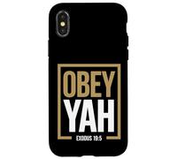Yah Exodus 19:5 Hebrew Israelite Scripture Faith Case for iPhone X/XS
