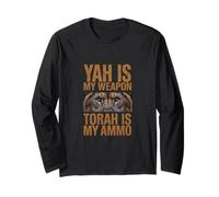 YAH is My Weapon Torah is My Ammo Hebrew Israelite Jewish Long Sleeve T-Shirt