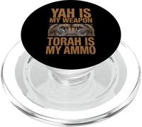 YAH Is My Weapon Torah Is My Ammo Hebrew Israelite Jewish PopSockets PopGrip for MagSafe