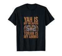 YAH is My Weapon Torah is My Ammo Hebrew Israelite Jewish T-Shirt