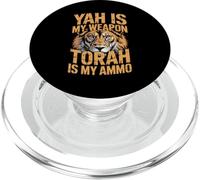 YAH Is My Weapon Torah Is My Ammo Hebrew Jewish PopSockets PopGrip for MagSafe