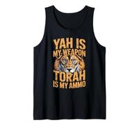 YAH is My Weapon Torah is My Ammo Hebrew Jewish Tank Top