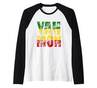 Yah Mon Jamaica Funny Rasta Reggae Music Jamaican Vacation Raglan Baseball Tee