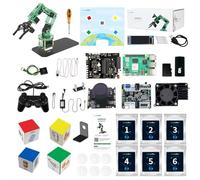 Yahboom 6DOF Robotic Arm for Raspberry Pi 5 ROS2,3D AI Vision Camera,Desktop Collaboration, Developed Python Programming for Mechanical Engineer(Standard with Pi5-4GB)