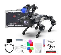 Yahboom AI Embodied Intelligent Robot Dog, 15DOF, Programming Education AI Roboterhund with Robotic Arms, Thinking Roboter Hund, APP Controlled Visual Recognition Robot Pet (DOGZILLA-LITE with Pi CM5)