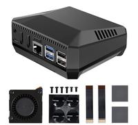 Yahboom Argon ONE V3 Aluminium Alloy Case for Raspberry Pi 5, with Cooling Fan, PWM Cooler, PCIE, M.2 SSD Slot