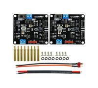 Yahboom Dual Motor Drive Controller Board Module AT8236 Dual H-Bridge DC Stepper for Arduino Raspberry Pi STM32 (Motor Drive Module+ Power Cable *2)