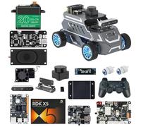 Yahboom for Jetson Orin Nano 8GB SUPER Ackerman Chassis, ROS2 AI Coding Robot with Large AI model, SLAM Mapping and Autonomous Driving(A1 Sup with RDK-X5)