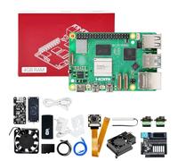 Yahboom for Raspberry Pi 5 4GB Kit with AI Voice Module, 27W 5.1V5A USB-C Power Supply,IMX219 Camera,Active Cooler,OpenClaw Extension Package（4GB-OpenClaw Ext Kit）