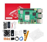 Yahboom for RPi 5 8GB Kit with AI Voice Module, 27W 5.1V5A USB-C Power Supply,IMX219 Camera,Active Cooler,68GB Card Kit,Pi 5 Case and AI Large Model Manual(8GB-Al Large Model Kit)