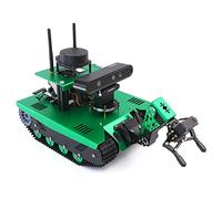 Yahboom Jetson Nano AI Robotic Kit with Silan A1 Radar ROS Smart Tank Car DIY Robot Arm Kit for Adults SLAM Build Maps, Autonomous Navigation Depth Camera Optional（with Nano 4GB SUB Ver.IV）