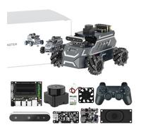 Yahboom Jetson Nano B01 ROS2 Robot 360° Omnidirectional Wheels, Embedded Intelligence, Large AI Model, SLAM Navigation, for Mechanical Engineers/Electronic Engineering Competitions