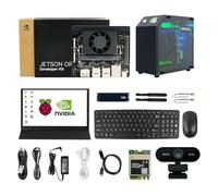Yahboom Jetson Orin Nano Super 8GB Development AI Robots,256GB SSD +15.6 Touch Screen +Jetson Case +USB Camera +Wireless Keyboard and Mouse (Orin Nano 8GB Off ULT Kit)