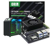 Yahboom Jetson Orin Nano SUPER 8GB Development Board Kit 67TOP, with Jetson Case, RGB Cooling, USB Microphone Camera, Electronic Kit Intelligence Ubuntu22.04 (Orin Nano 8GB Mini PC Kit)