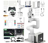 Yahboom Jetson Orin Nano SUPER 8GB Robotic Arm MyCobot280 Open Source 7DOF Collaborative Robot Desktop Educational Robotic Arm Python Programming&ROS with Adaptive Gripper,UR Type Robotic Arm