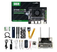Yahboom Jetson Orin NX 16GB Development Kit 157 Tops WiFi 256GB SSD Ubuntu 22.04 System AI Large Model Suitable for Electronic Projects(Orin NX 16GB AI Large Model Kit)