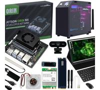 Yahboom Jetson Orin NX 8GB SUPER Smart Development Kit 117 TOPS Ubuntu 22.04 System Core Motherboard +USB Camera+Jetson Case (Orin NX 8GB Ult Kit)