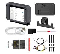 Yahboom K230 AI Development Board 1.6GHz High-Performance chip/2.4-inch Display/Open Source Robot Maker Python, Supports AI Visual Recognition CanMV Sensor (with Fixed Bracket)