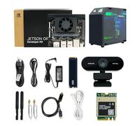 Yahboom Official Jetson Orin Nano 8GB Super Development Kit Mini PC Kit | 67 TOPS,with Jetson Case, RGB Cooling, USB Microphone Camera, Electronic Kit
