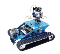 Yahboom Raspberry Pi 4B Robotic Professional Starter Kit with Camera Programmable AI Electronic DIY Tank Robot Kit for Teens Adults Compatible Pi 4/3B (without raspberry pi)
