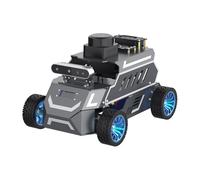 Yahboom Raspberry Pi 5 8GB for AI Robot Car,Supports RVIZ simulation ROS2,TOF Lidar,SLAM Mapping Navigation, Tracking and Obstacle Avoidance(A1-Ult-without-Pi5)