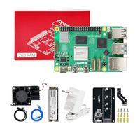 Yahboom Raspberry Pi5 Dev Kit 2GB + PD Power Adapter Case Active Cooling