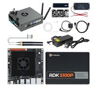 Yahboom RDK S100P/S100P AI Large Model Edge Development Board Kit,with AI Voice Module,Aluminum Case 256GB SSD, Pre-installed Large Model Image,Embodied Intelligence(RDK S100P AILarge Model Kit)