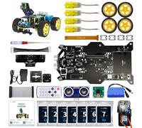 Yahboom Robot Car Kit Raspbot Smart Robotic for Raspberry Pi5 DIY Programming Starter Project Kit (without Raspberry Pi)