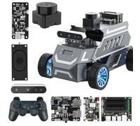 Yahboom ROS2 Robot Car Ackerman Steering Chassis,AI Visual Recognition Embodied Intelligence AI for Jetson Nano B01 4GB,User Manual Included(Superior Ver with Nano-4GB)
