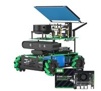 Yahboom ROS2 Robot for Jetson Orin Lidar Mapping Navigation Depth Image 3D Analysis Mecanum Wheel Python Programming Learn Explore Robotic Kit (Orin Nano Superior Ver-with Orin Nano SUPER(8GB))