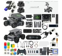 Yahboom ROS2 Robot Kit with Jetson Orin Nano 8GB Super Large AI Model with 6DOF Robotic Arm, 7-inch HD Display,AI Voice Interaction Module Provides AI Vision App Control