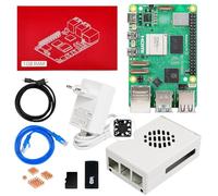 Yahboom RPi 5 1GB Starter Kit with 64GB SD Card, HDMI Cable | RPi 5 Aluminum Case Passive Cooling, 27W 5.1V 5A USB C Power Supply (1GB-Metal Case Kit)