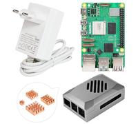 Yahboom RPi 5 Developer Kit 1GB + PD Power Supply + ABS Case (with Fan) + Heat Sink Ubuntu20.04 ROS2 for AI Programming Python (1GB-Basic Kit)