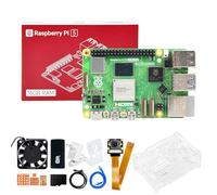Yahboom RPi 5 Starter Kit 16GB,IMX219 Camera,616GB SD Card,Pi 5 Case Passive Cooling, 27W 5.1V 5A USB C Power Supply, HDMI Cable Ubuntu20.04 ROS2 (16GB-IMX219 Camera Kit)