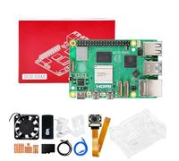 Yahboom RPi 5 Starter Kit 8GB,IMX219 Camera,68GB SD Card,Pi 5 Case Passive Cooling, 27W 5.1V 5A USB C Power Supply, HDMI Cable Ubuntu20.04 ROS2 (8GB-IMX219 Camera Kit)