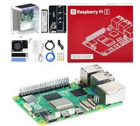 Yahboom RPi5 Developer Kit 8GB + MINI Chassis+Pi 5 Case Active Cooling+PCIe M.2 SSD+256G SSD ROS2 System Ubuntu20.04 Suitable for AI Programming Python (8GB-Cube Pi Case Kit)