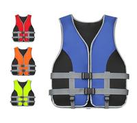 Yahbrra Adjustable Life Jacket Buoyancy: Children and Adults for Water Sports Kayaking Surfing Buoyancy Aid with Adjustable Safety Crotch Strap 30-120 Kg(Blau,M)