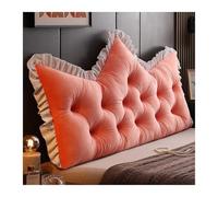 Yahbrra Headboard with Large Back Cushion and Comfortable Reading Backrest for Bed, Couch, Wall and Day Bed(Crystal velvet-pink,120 * 55cm)
