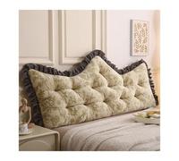 Yahbrra Headboard with Large Back Cushion and Comfortable Reading Backrest for Bed, Couch, Wall and Day Bed(Crystal velvet-004,90 * 55cm)