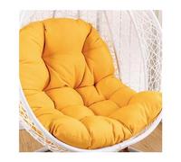 Yahbrra Swing Chair Cushion, Soft Patio Hanging Chair Cushion Pad for Outdoor Indoor Egg Hanging Basket Chair Egg Chair Cushion Soft Indoor Outdoor Furniture Recliner(Yellow)