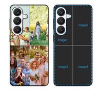 YahCase Custom Case for Samsung Galaxy S26 Plus with Multi Photos,Customized Personalized Collage Picture Text Name Anti-Scratch Soft Protective TPU Phone Cover for S26 Plus 6.7"-Black