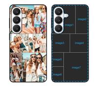 YahCase Custom Case for Samsung Galaxy S26 Plus with Multi Photos,Customized Personalized Collage Picture Text Name Anti-Scratch Soft Protective TPU Phone Cover for S26 Plus 6.7"-Black